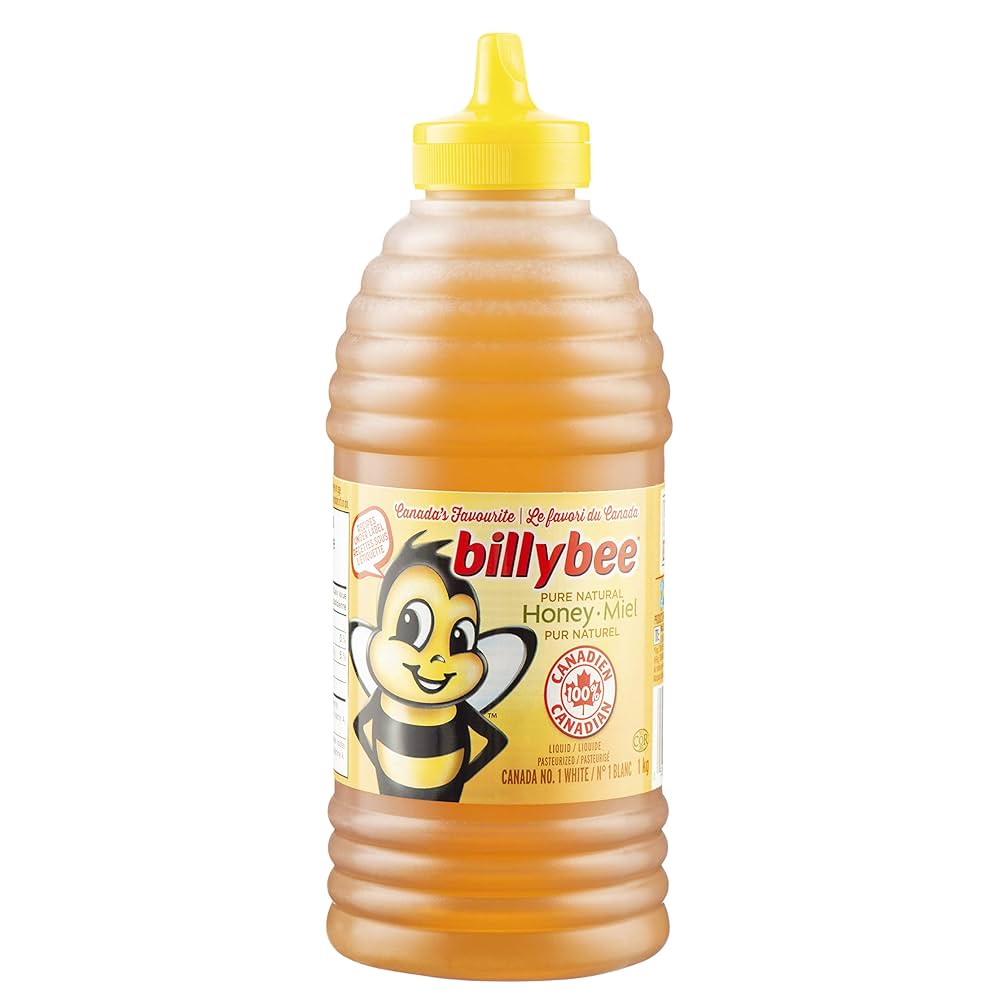 Billy Bee Pure Natural Honey - 100% Canadian Liquid Sweetness